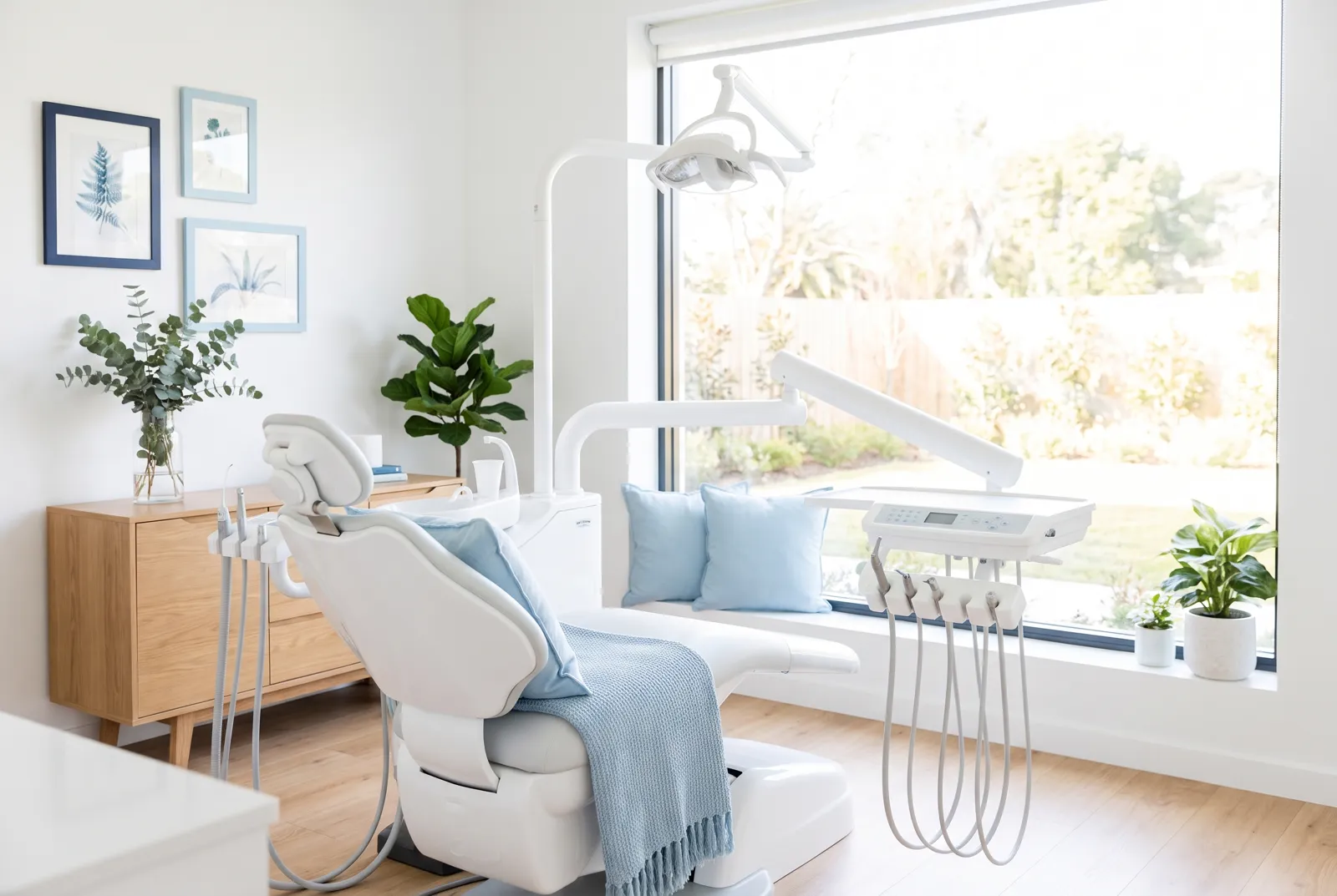 Consultorio de AB Dental Solutions con luz natural